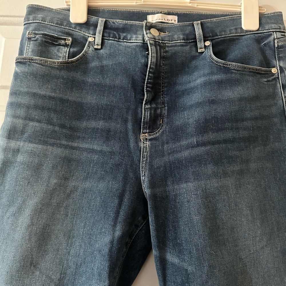 Loft kick crop jeans. Size 14.‎ - Picture 6 of 14
